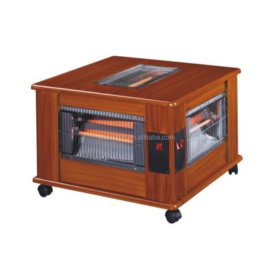 China 5 Faces Wooden Cabinet Space Quartz Outdoor Electric Heaters for sale