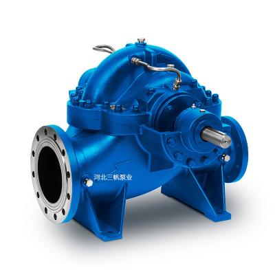 China Commercial Buildings High Flow Extracting Industry Horizontal Multistage High Water Pressue Double Suction Pump for sale