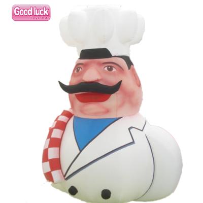 China Party Advertising Character Giant Chef Decorations Outdoor Advertising Cooking Inflatable Inflator Cook Man for sale