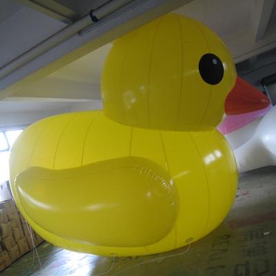 China PVC Nylon Or PVC Tarpaulin PVC Duck Balloon Outdoor Giant Promotional Pink Sky Floating Inflatable Yellow Duck Model For Sale for sale