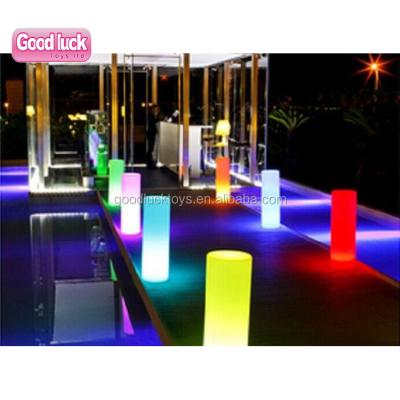 China Strong PVC coated nylon commercial led inflatable tube lighting inflatable pillar and inflatable led lighting column pillar for club/party advertising for sale