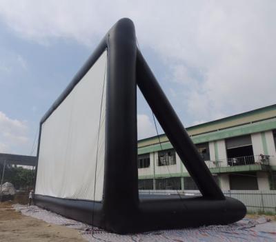 China High Quality PVC Coated 600D Oxford Commercial Used Giant Outdoor Inflatable Movie Theater Inflatable Movie Screen for sale