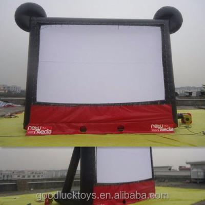 China Movie Theater Inflatable Screen Hot Sale PVC Tarpaulin Inflatable Cinema And Movie Inflatable Projection Billboard for sale