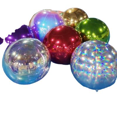 China Durable Attractive Mirror Chrome Inflatable Ball Inflatable Balloon /inflatable Floating Advertising Ball for sale