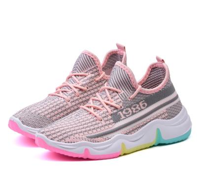 China CUSHIONING fall fashion popular women's fly knit lightweight ladies new durable Yeezy casual sneakers women walking shoes running sneakers for sale