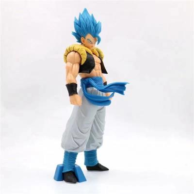 China Cartoon Toy Japanese Anime Dragon Ball Z Blue Hair Gogeta Action Numbers for sale