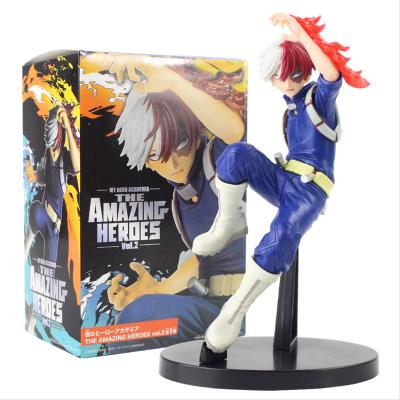 China Hot Selling Cartoon My Hero Academia Todoroki Shoto Character Collection Model Toys Anime PVC Figure for sale