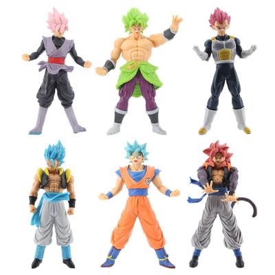 China Toy Dragon Bz Anime Figure Toys Cartoon Gifts 6 Generations 6 PCS PVC Action Figure Gukong Collections High Quality for sale