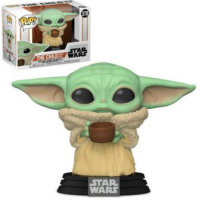 China Cartoon Toy Hot Selling Wars Star Funk O POP Q Version Baby Yoda Action Number for sale