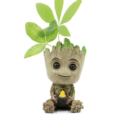 China Toy Hot Sale Baby Groot Cartoon Figure Toy Galaxy Groot Figure PVC Tree Man Groot Doll Guardians For Gift for sale