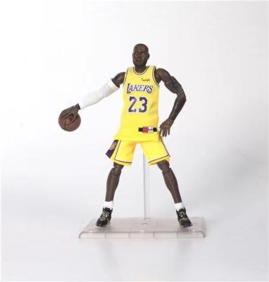 China Cartoon Toy NBA Lakers 23 James Basketball Star Removable Action Figures for sale