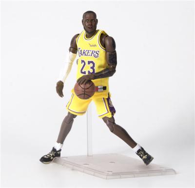 China Cartoon Toy Hot Sale LeBron James LAKERS1/9 NBA Star Basketball Player Action Numbers Toys for sale