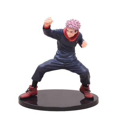 China Cartoon Toy Stand Plate for table Japanese Jujutsu Kaisen cartoon cool boy action number cartoon figure for sale