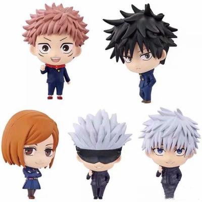 China Japanese Figures Itadori Yuji Action Figure Fushiguro Megumi Kugisaki Nobara Gojo Satoru Toys Jujutsu Kaisen Anime Figures Cartoon Toy 5pcs/set for sale