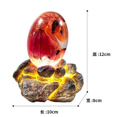 China Cool Luminous Base Resin Decoration Harry Potter Luminous Game Of Thrones dragon EGG toys stock number decoration for sale