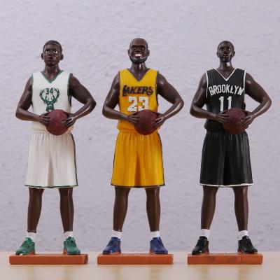 China NBA Vivid Small Size Basketball Player Figure Many Choices Of Crafts Resin Collections for sale