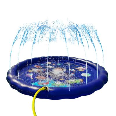 China Sprinkler For Hot Sale Amazon Water Kids Summer Outdoor Games Inflatable Turtle Spray Mat Children Water Play Mat For Sprinkler Pad For Children for sale