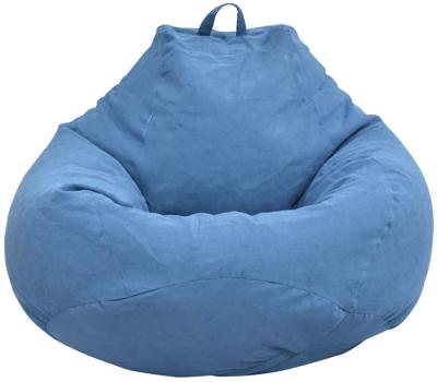 China Plush Microsuede Bean Bag Chair Cover Stuffed Storage or Memory Foam Bean Bag Replacement Extended Animal Cover for Adults for sale