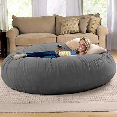 China Adjustable Foam Bean Bag Chair Giant Furniture Large (Size) Memory Bean Bag Sofa With Micro Soft Fiber Cover for sale