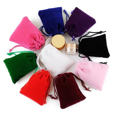 China Small Pouch Eco-Friendly Velvet Makeup Bag Eco-Friendly Cosmetic Bag With Drawstring Rabbit Velvet Bags for sale