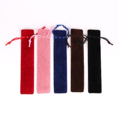 China Factory Printing Flannel Jewelry Drawstring Pouch Gift Bag Velvet Recyclable Drawstring Bag for sale