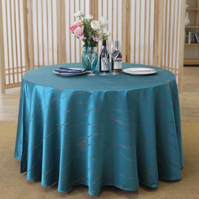 China Factory wholesale Chinese supplier disposable household round custom printed outdoor antifouhigh marble blue high quality tablecloth for sale