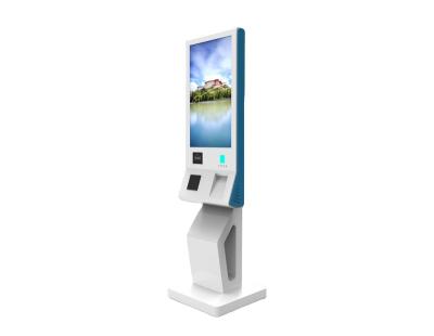 China Aluminum Case+ Tempered Glass Panel Different Kinds Self Order Payment Kiosk Self Service Kiosk with wechat payment or cash for sale