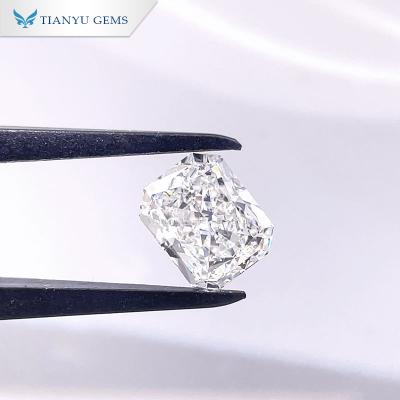 China Labgrown Diamond Tianyu Gems Wholesale Radiant Cut 2.33ct Lab Grown White CVD IGI Loose Diamond F VS1 Certified for sale