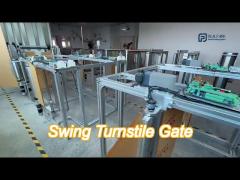 security access control swing turnstile gate with 304 stainless steel