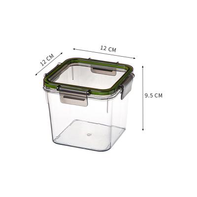 China Wholesale Amazon Freshness Preservation Branded OEM/ODM 700ML Box Lid Custom PET Airtight Dry Plastic Food Storage Container for sale