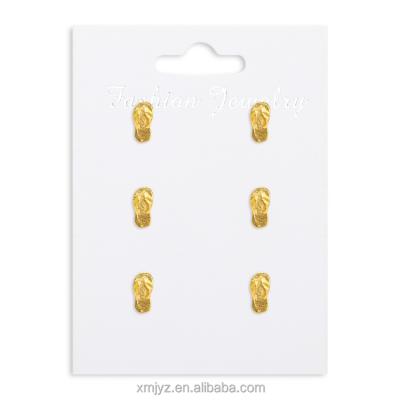 China Romantic brass plated 18K earrings set brass earrings slippers earrings factory direct sales for sale