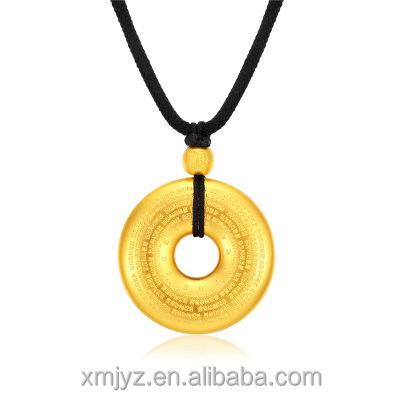 China CLASSIC Gold Method 999 Pure Gold Heirloom Gold Pendant Antique Necklace Pendant for sale