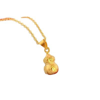 China Cute Thick-plated Vietnam Pendant Necklace Vietnam Women's Gold Squash Safe Sand Desirous Sand for sale