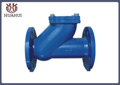 China Rubber Ball Flanged Check Valve Automatic Type PN10 Working Pressure For Sewage for sale