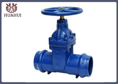 China Pvc Pipe Socket Gate Valve , Blue Color Metal Seated Gate Valve For Water Industry for sale