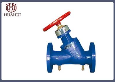 China Red Handwheel Balanced Control Valve Double Flange With Accurate Flow Control for sale