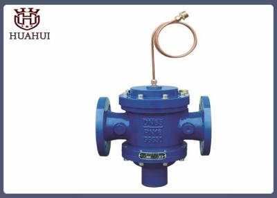 China Brass Pipe Pressure Balanced Control Valve DN65 PN16 GGG50 Body Blue Color for sale