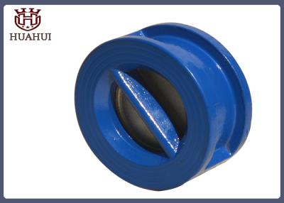 China Wafer Type Flanged Check Valve Blue Color Stainless Steel Stem Cast Iron Disc for sale