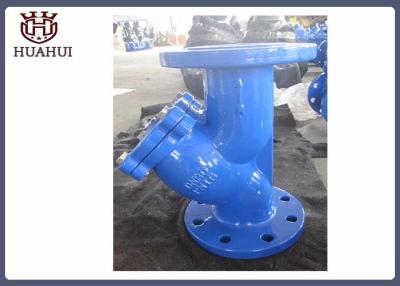 China Ss304 Screen PN100 Water Y Strainer Blue Color With DIN3202 F1 Stanard for sale