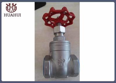 China Stainless Steel Threaded Gate Valve , 24 Inch Ss Gate Valve For Clean Water for sale