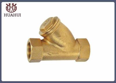 China Female Thread Brass Y Type Strainer Fitting SS304 Filter DN20 BSPT Screw for sale