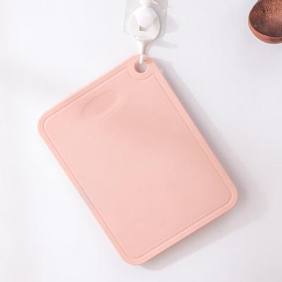 China Non-Slip Square Wave Spike Point Meat Fruit and Vegetable Cutting Board Foldable Plastic Household Cooking Board for sale