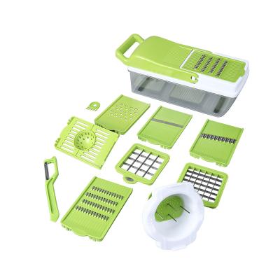 China Viable Kitchen Multifunctional Chopper Slicer Dicer Vegetable Cutter Machine Salad Fruit Vegetable Cube Cutter for sale