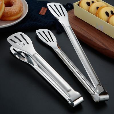 China Traditional Stainless Steel Food Clamps Food Clamps BBQ Kitchenware Bread Steak Clamps BBQ Silicone Tools Food Tongs Cooking Sets for sale