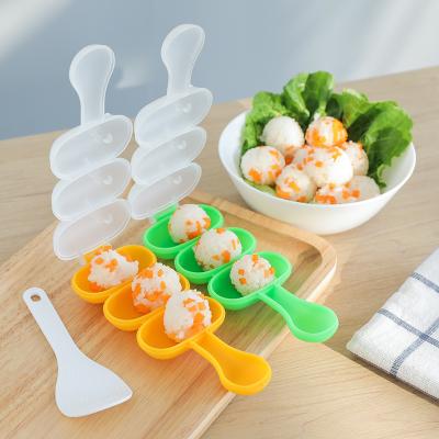 China Making Rice Ball Best Selling Multi Function Durable Transparent Rice Ball Mold Sushi Mold for sale