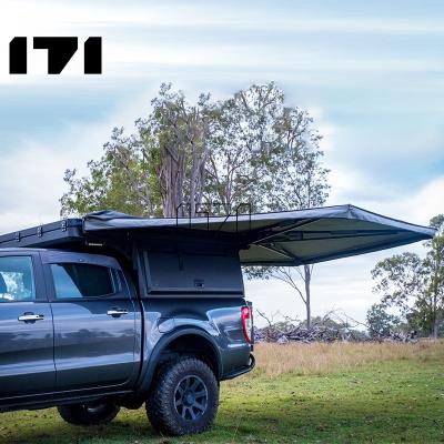 China UV-Resistant Multi Person Suv Car Side Tent Extension Roof Top 600D 270 Tent Beach Tent For 4X4 Offcamp Offroad Camping for sale