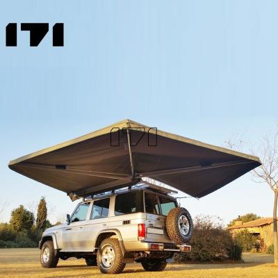 China Factory direct sale 20M Waterproof Folding Roof UV-resistant 4Wd 4X4 S top tent camper trailer tent side camper tent for bully rv for sale