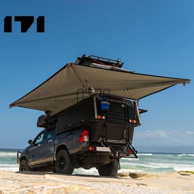 China 171 mold UV-resistant 4Wd resistant Foxwing 270 degree tent fan car side tent free standing tent for camping for sale