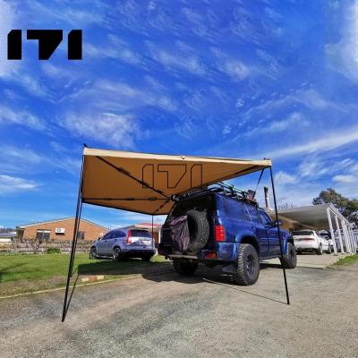 China OEM/Odm Truck Car Roof Tent UV-Resistant Side 270 Degree 4X4 Car Awnings For 270 Right Or Left Hand Camping for sale