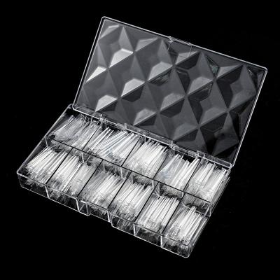 China XXL French French Nail Tips Full Cover Clear Nail Tips Press On Fake Nail Tips for sale